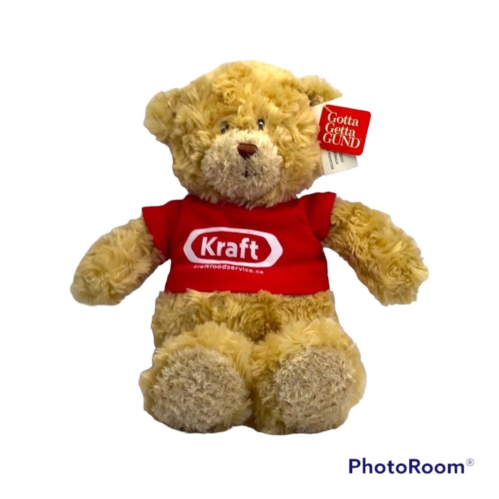 💚 GUND Stuffed Bear “BABY BEAR” with Kraft top - NWT